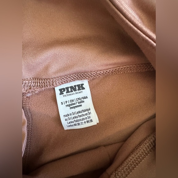 New PINK Victoria's Secret Soft Tan Leggings size small - Picture 3 of 5